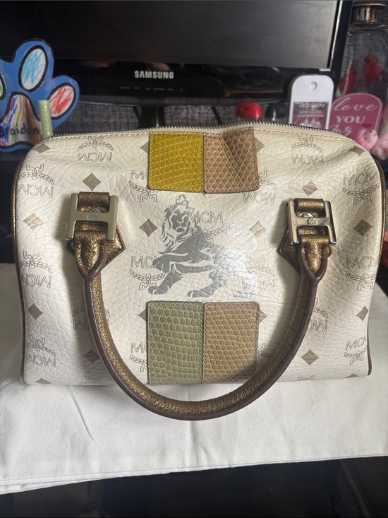 MCM Handbags - MCM Princess lion limited edition Boston bag
